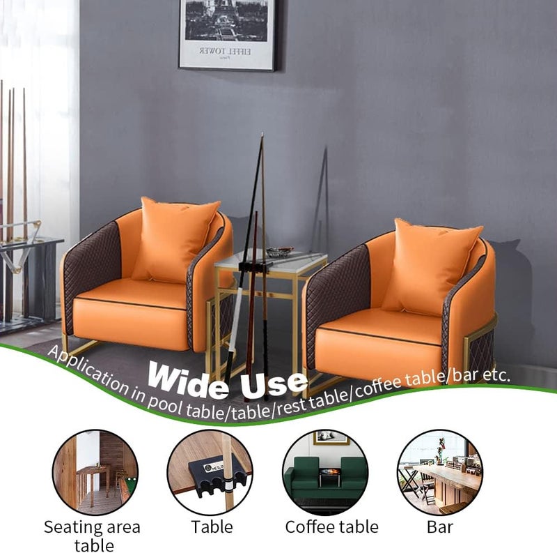 LFSEMINI Pool Cue Holder, 4-Cue Portable Pool Stick Holder for Table, Weighted & Durable Billiard Cue Holder, Mini Stick Holder for Pool Cues, Pool Cue Holder Claw - Image 3